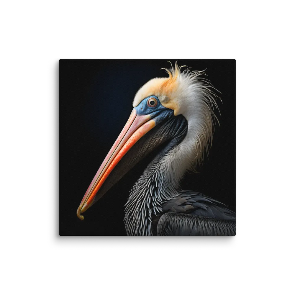 Majestic Portrait of a Pelican | Canvas | 28″×28″