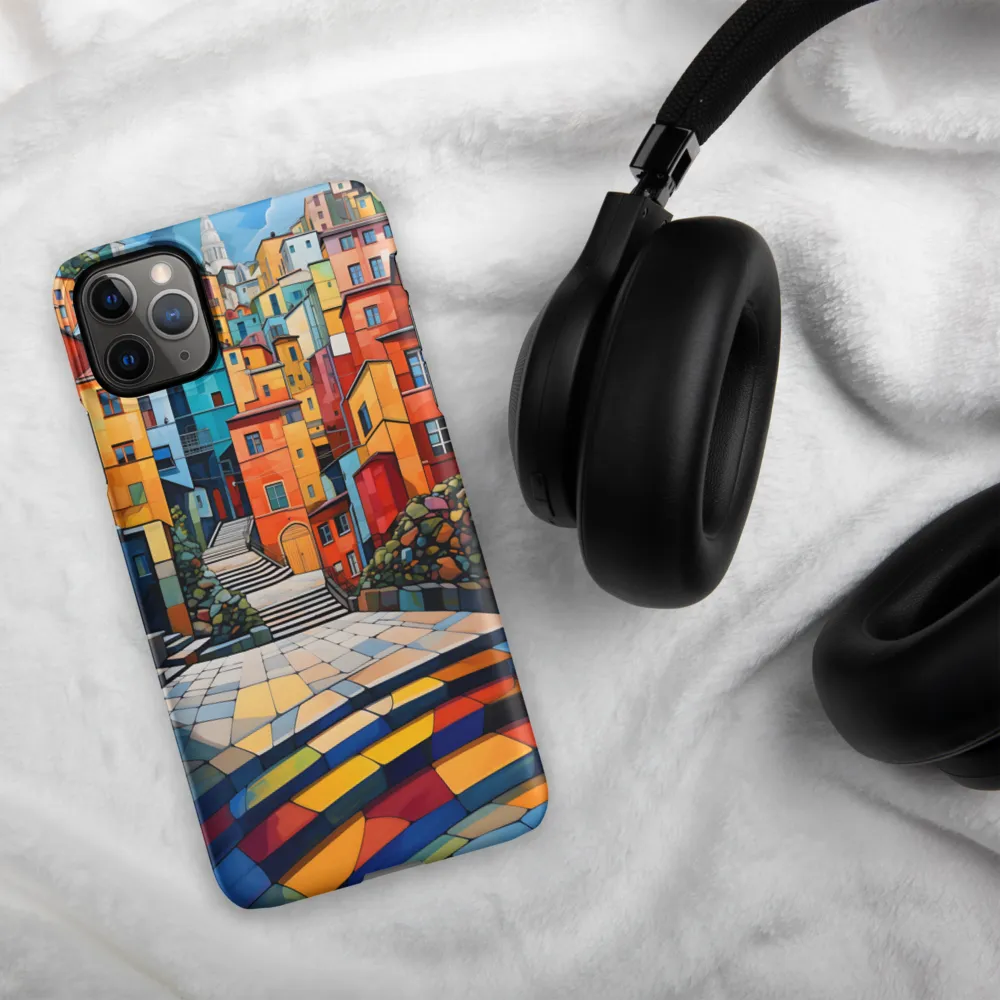 Vibrant Village: A Cubist Journey