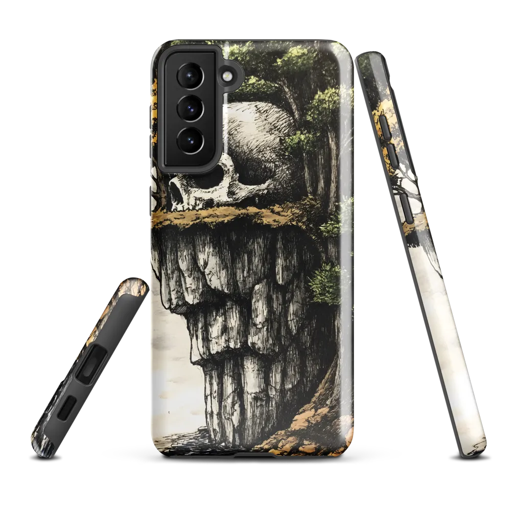 The Whispering Skull: A Surreal Encounter with Nature | Phone Case |  S21 Plus | Tough Case | Glossy