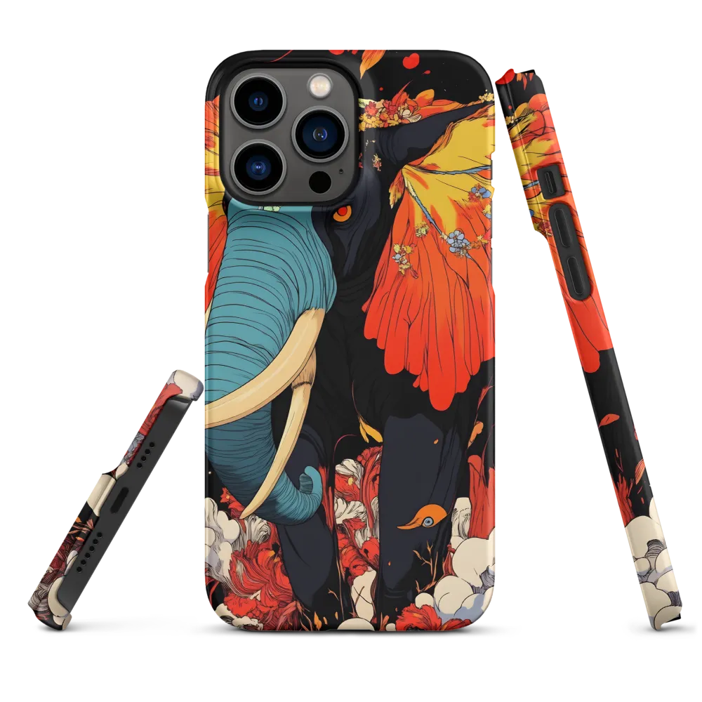 Majesty of the Floral Elephant | Phone Case |  13 Pro Max | Snap Case | Matte
