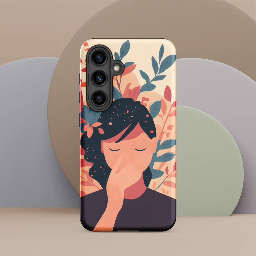 Whispers of Nature: A Serene Contemplation | Phone Case |  S24 | Tough Case | Matte