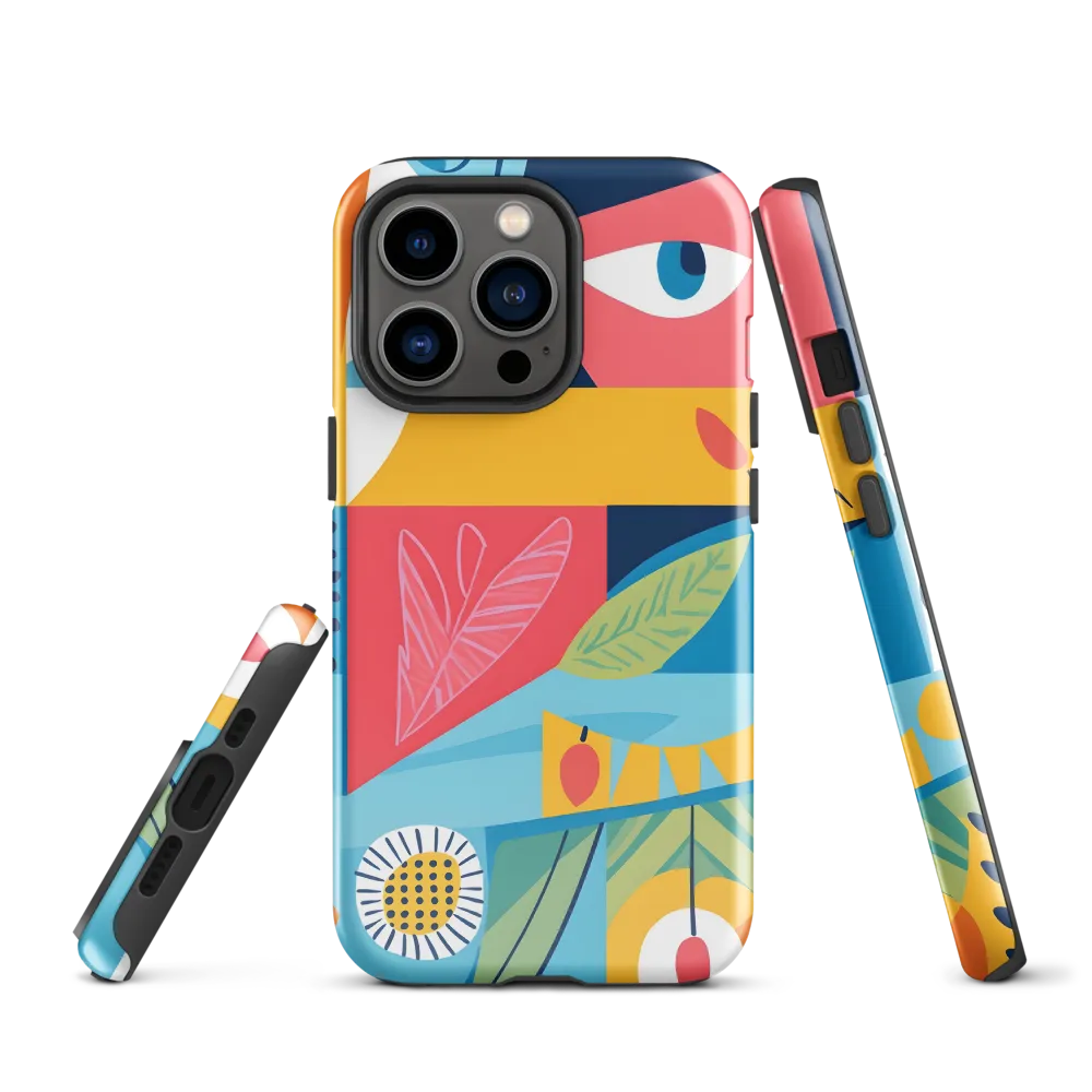 Vibrant Geometric Visage
