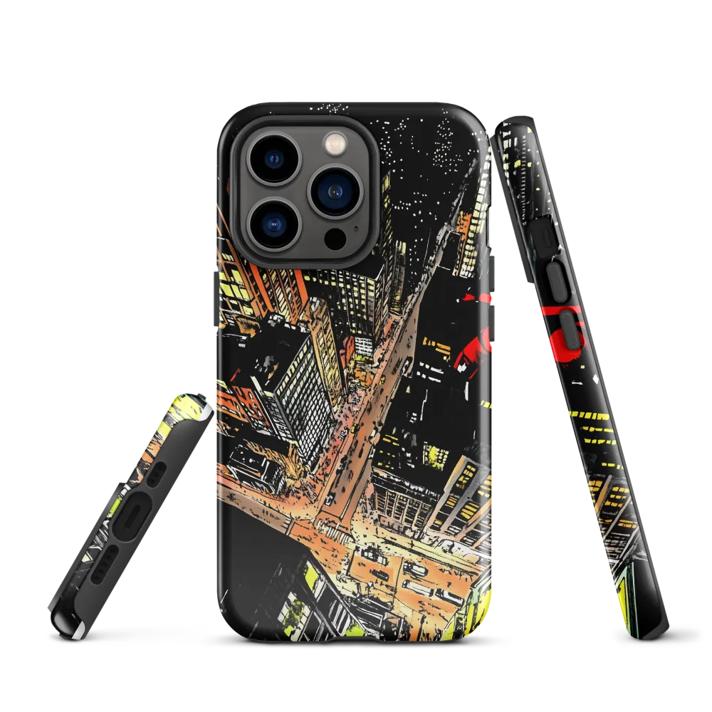 Urban Nightscape: A Bird's-eye View