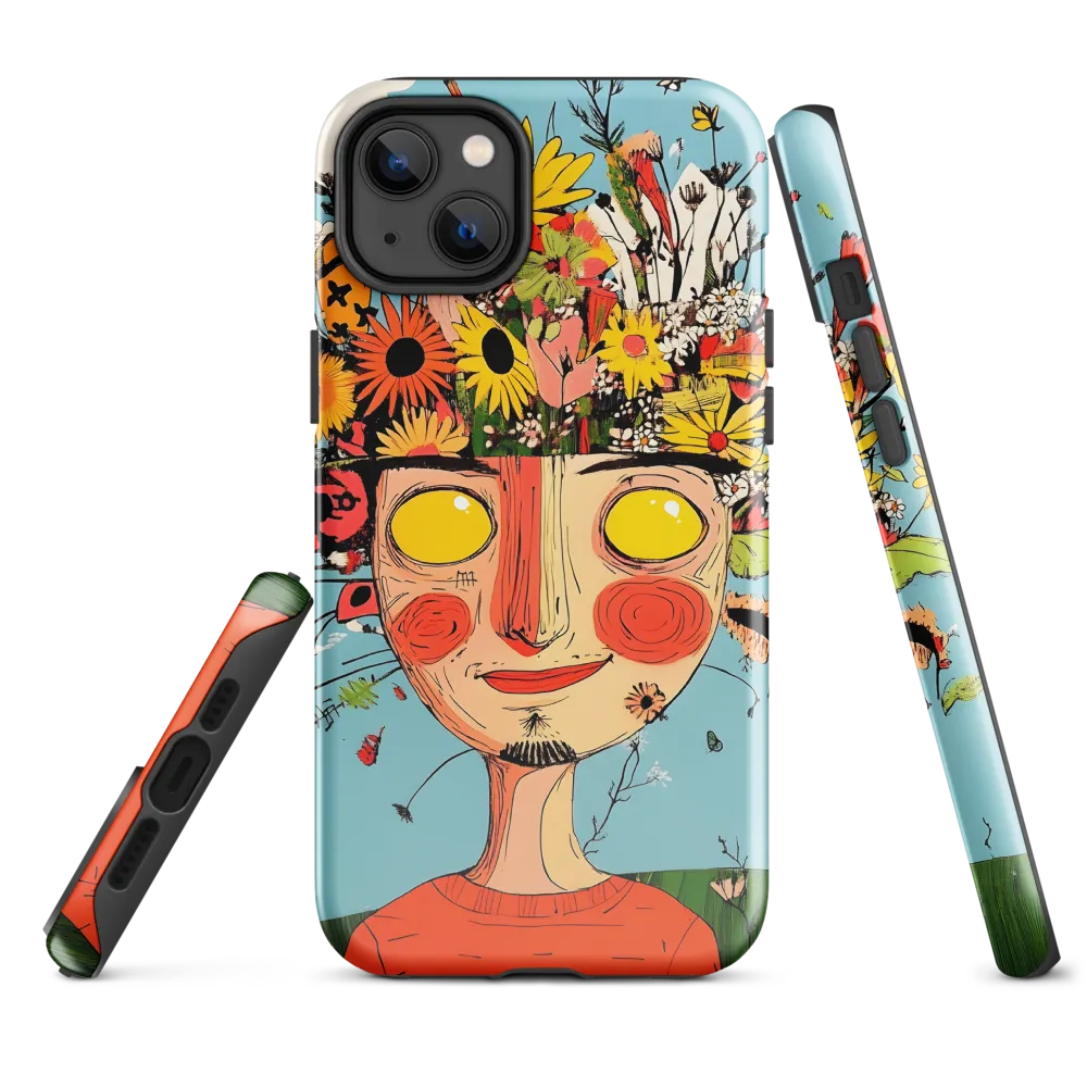 Whimsical Bloom | Phone Case |  14 Plus | Tough Case | Glossy