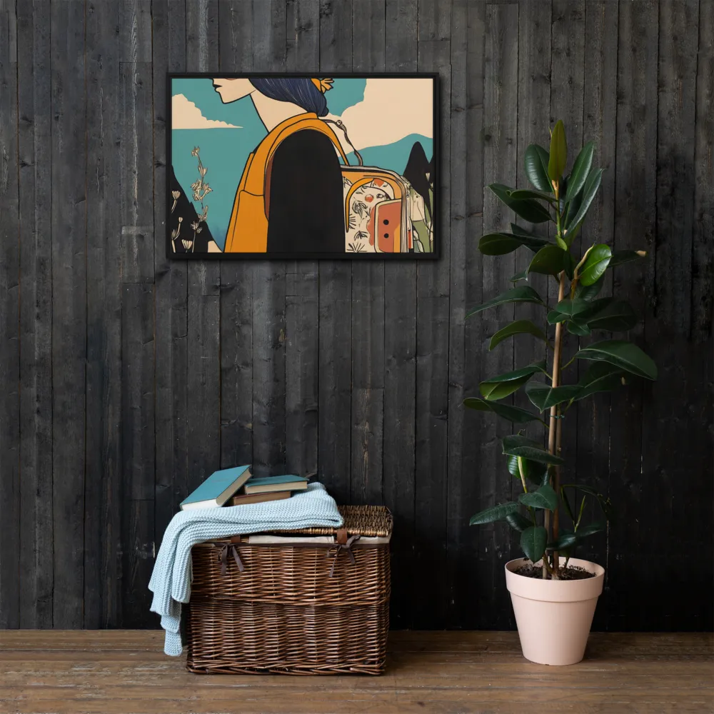 Journey's Serenity | Canvas with Black Frame | 20″×30″