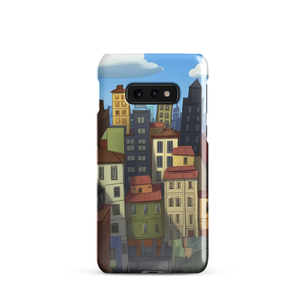 Urban Symphony: A Colorful Cityscape | Phone Case |  S10e | Snap Case | Glossy