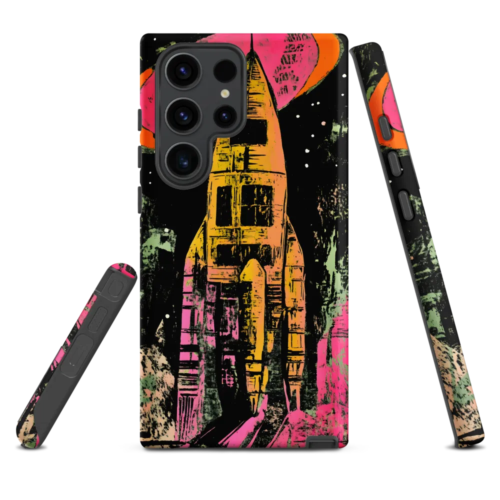 Cosmic Voyage: A Surreal Rocket Adventure