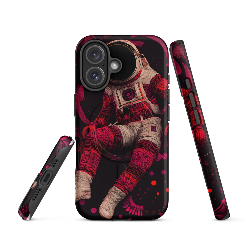 Magenta Drift — An Astronaut in Etched Space