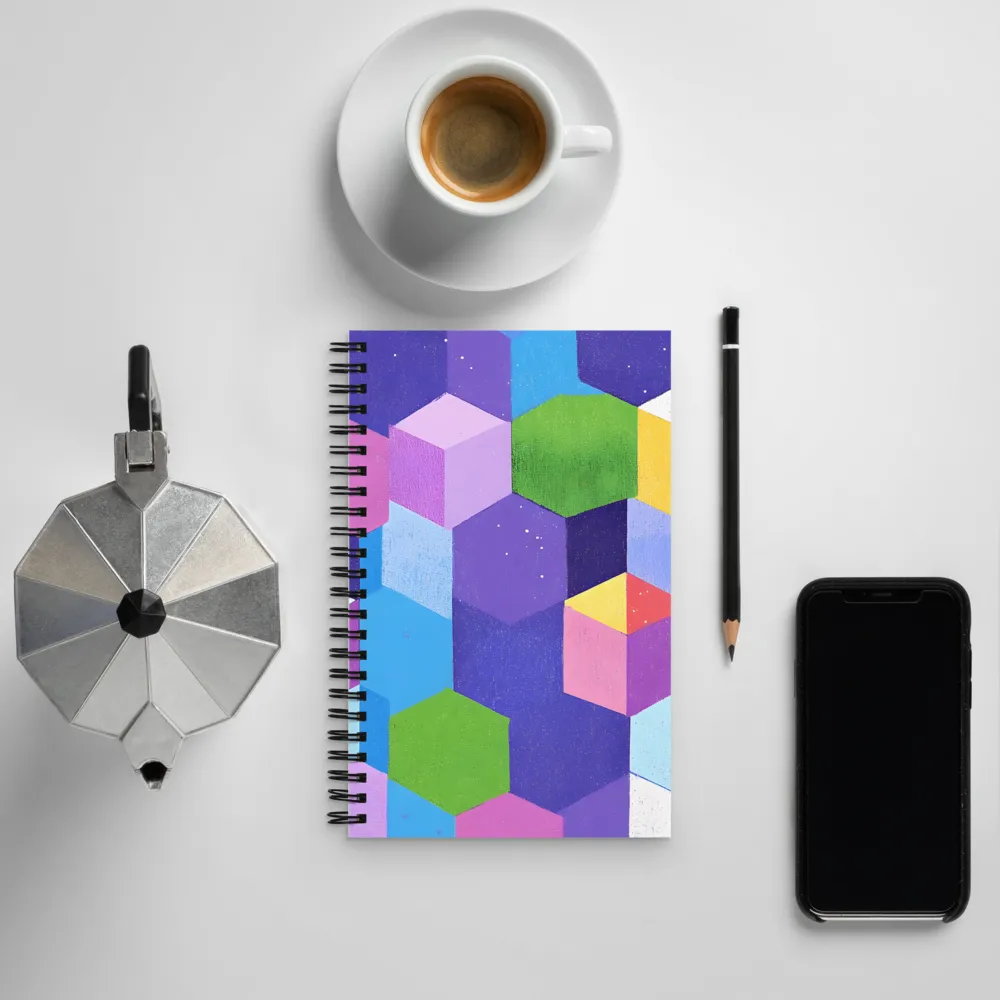 Geometric Harmony | Spiral Notebook