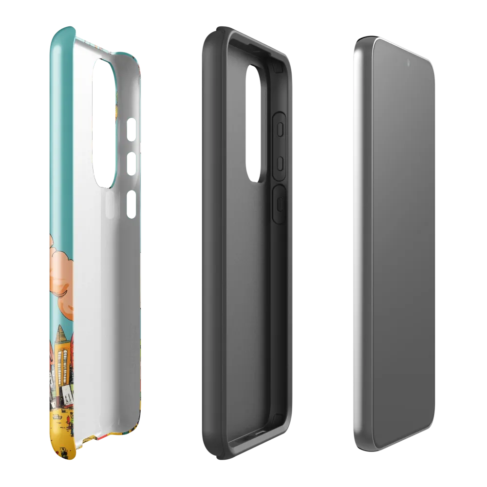 Urban Fantasia: A Whimsical Encounter | Phone Case |  S23 Plus | Tough Case | Glossy