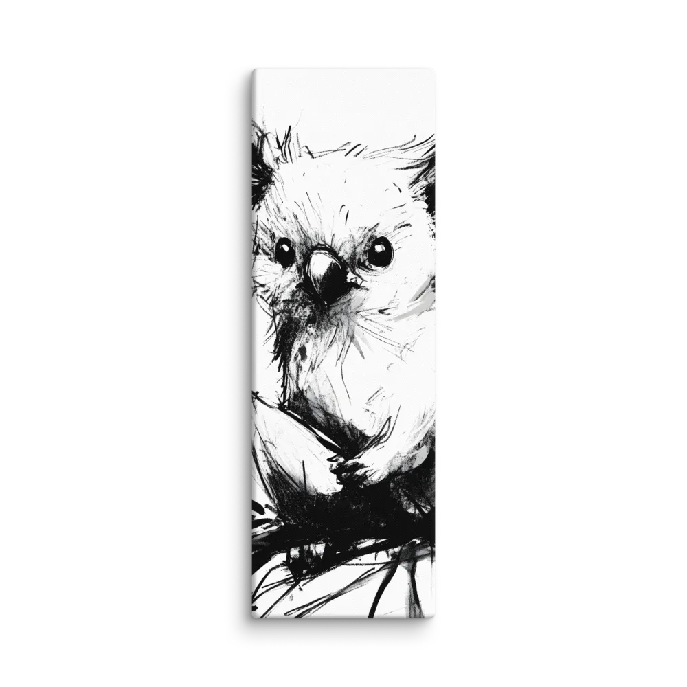 Whimsical Koala in Ink | Canvas | 20″×60″