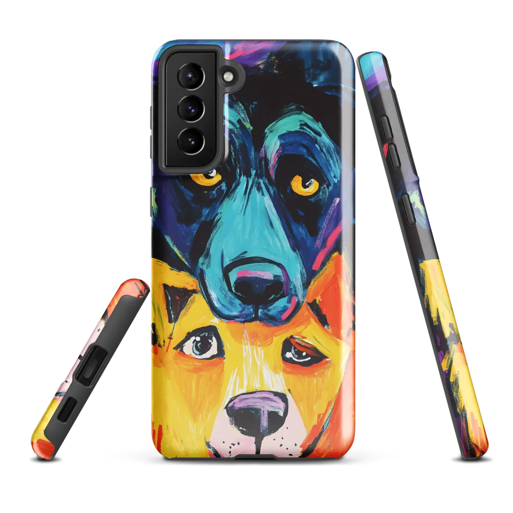 Vibrant Companions: An Expression of Canine Spirit