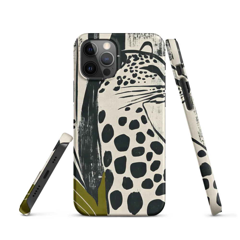 Leopard in Silhouette: A Modern Appeal | Phone Case |  12 Pro | Snap Case | Matte