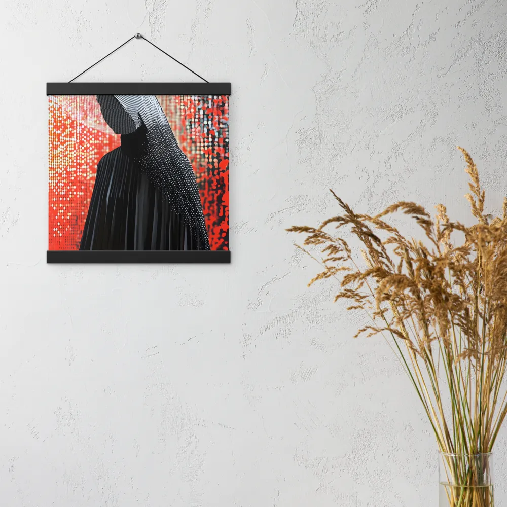 Veil of Modernity | Poster With Black Wood Hanger | 12″×12″