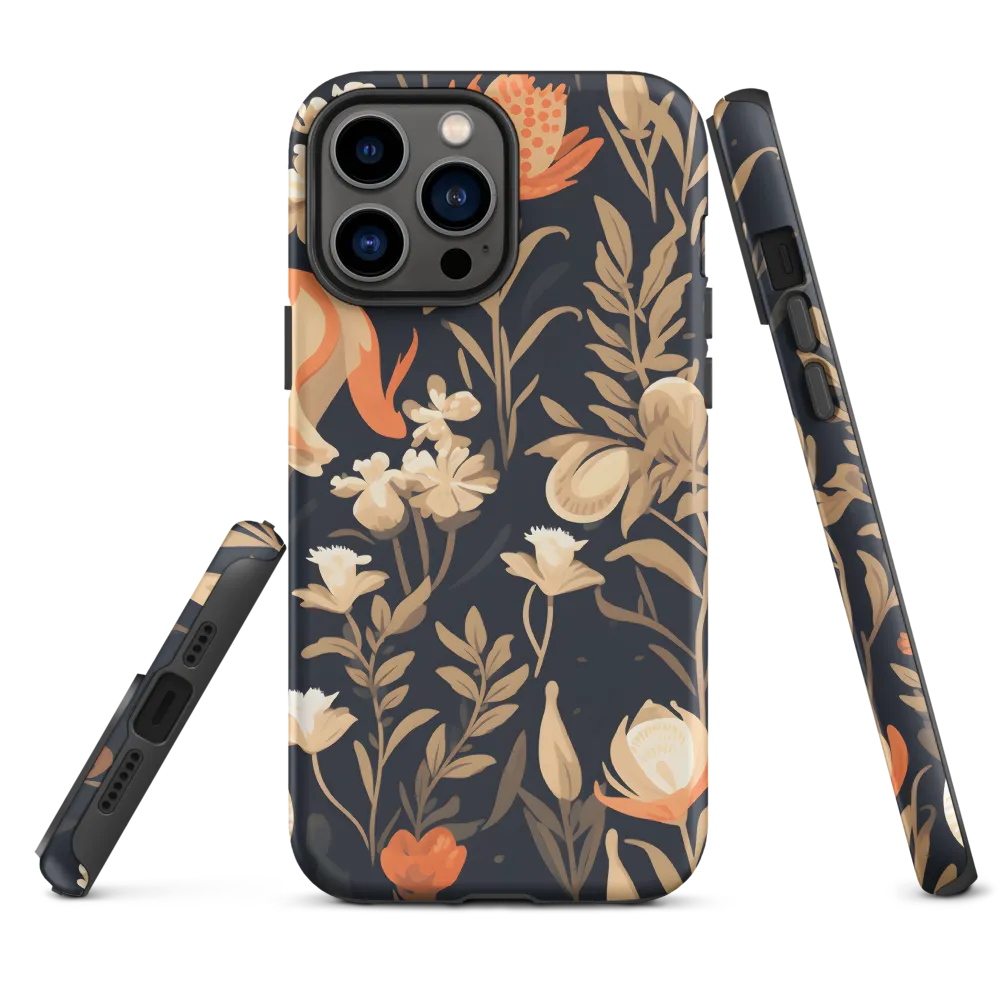 Floral Harmony: A Dance in the Dark