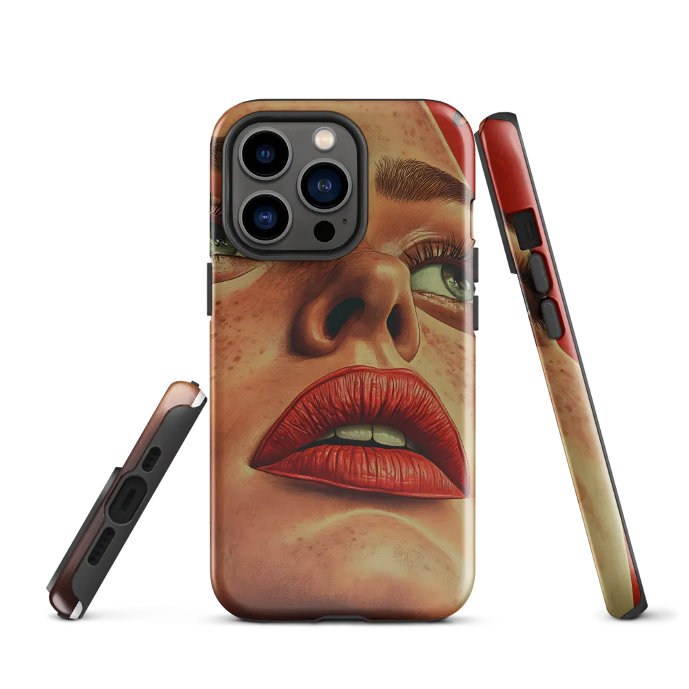 Red Intensity: A Portrait of Elegance
