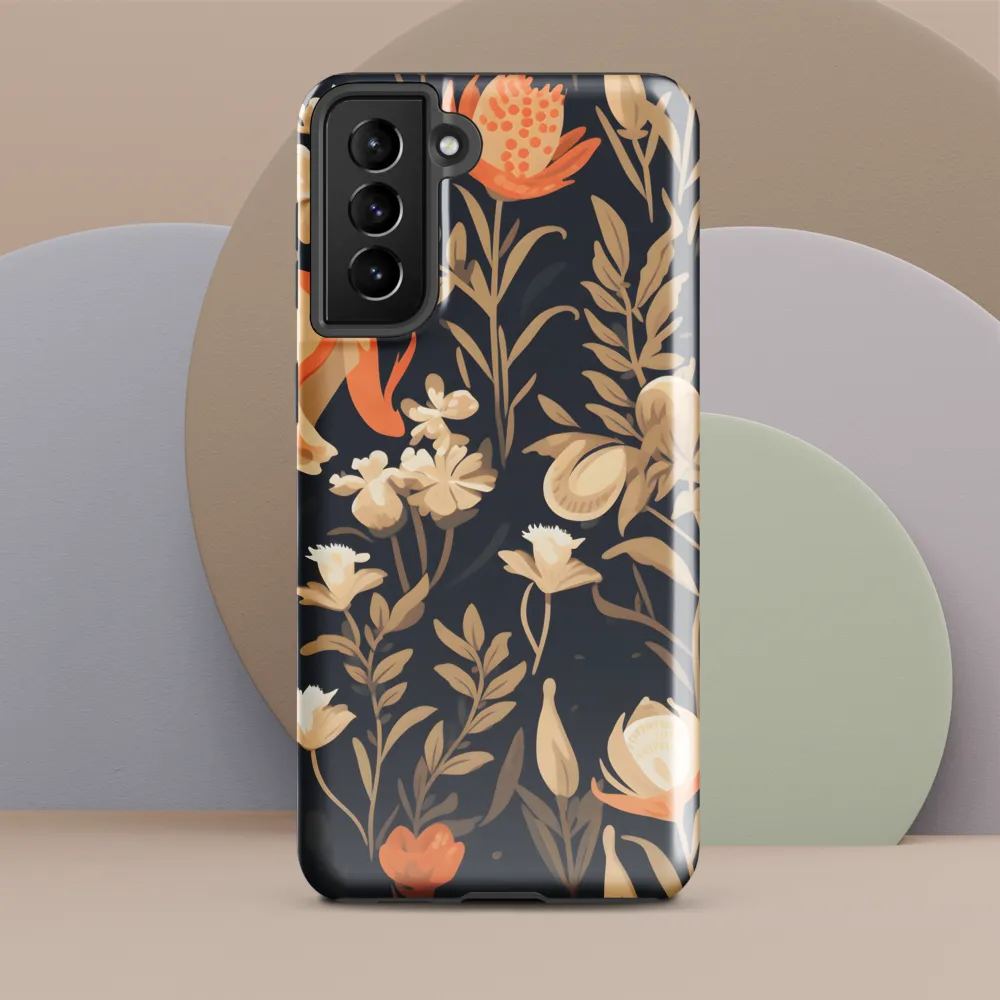 Floral Harmony: A Dance in the Dark