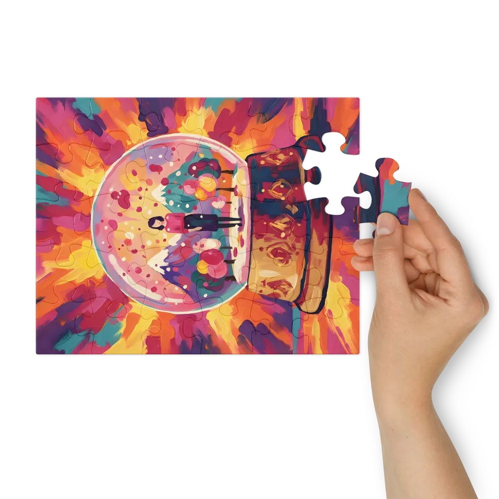 Snow Globe Reverie 
 Jigsaw Puzzle in Tin Box