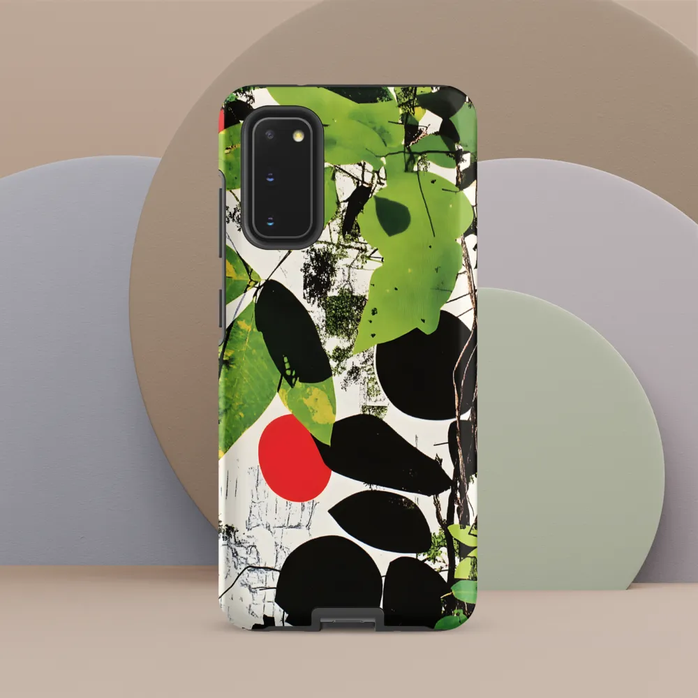 Nature's Geometry: A Contemporary Collage | Phone Case |  S20 | Tough Case | Matte