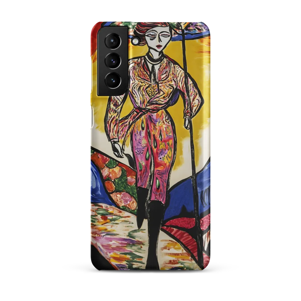 Walking Through Vibrant Landscapes | Phone Case |  S21 Plus | Snap Case | Matte