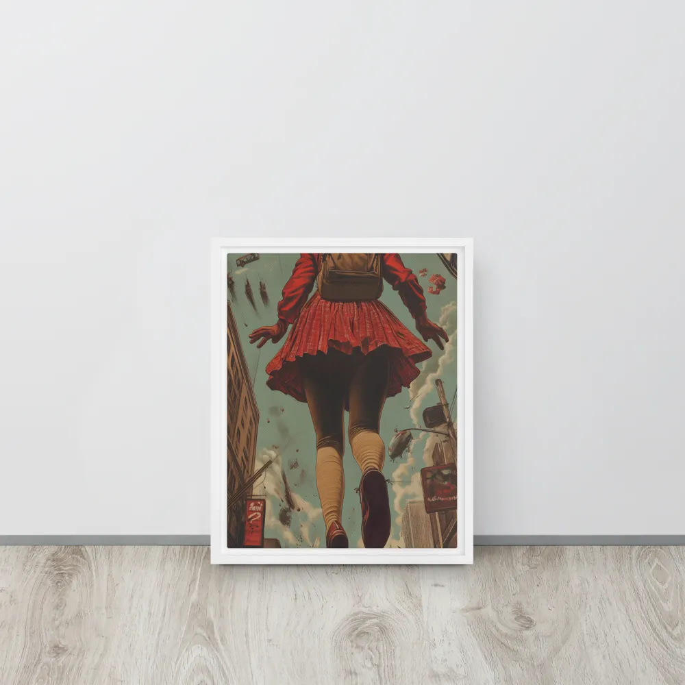 Flight of the Urban Dreamer | Canvas with White Frame | 11″×14″