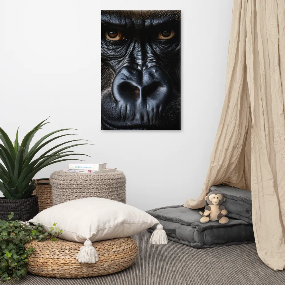 Gaze of the Wild: A Gorilla's Portrait