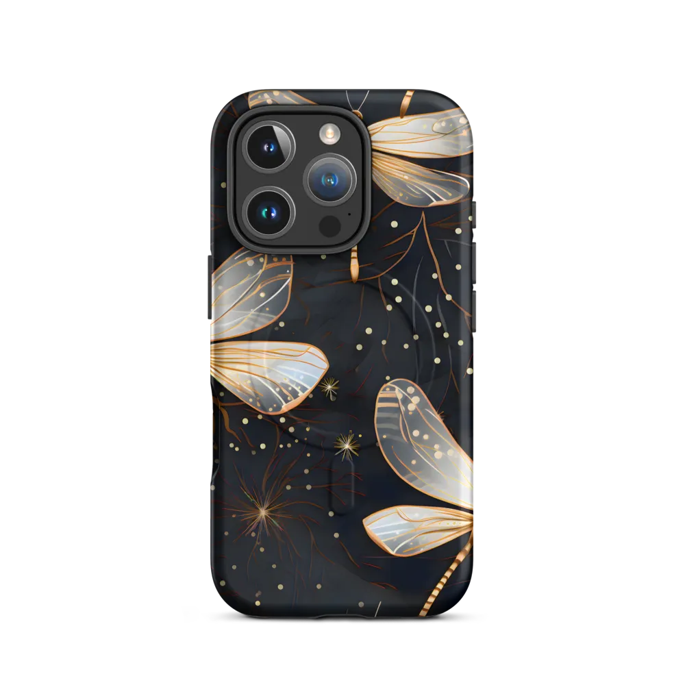 Ethereal Dance: Dragonflies in a Midnight Garden