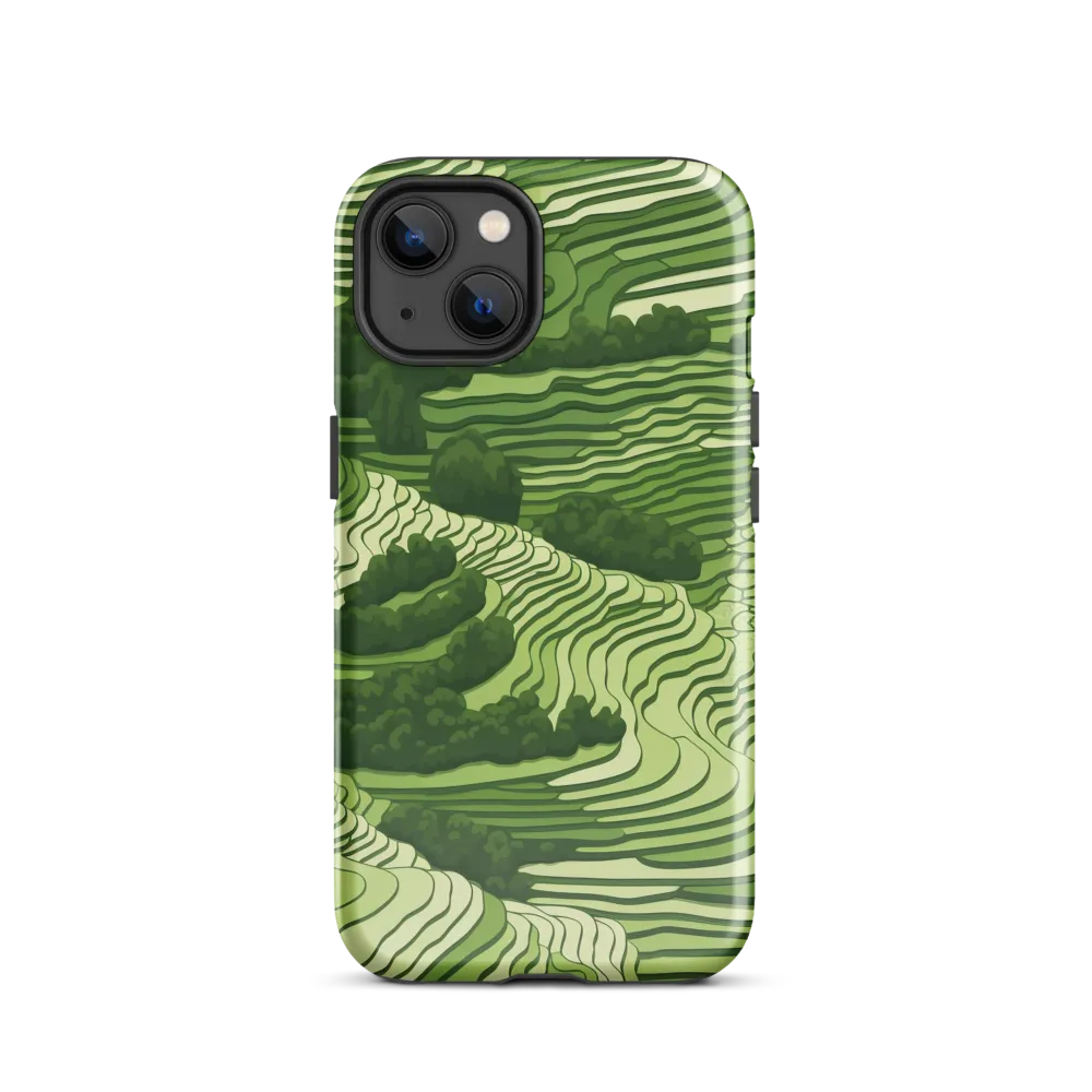 Waves of Green: An Abstract Landscape