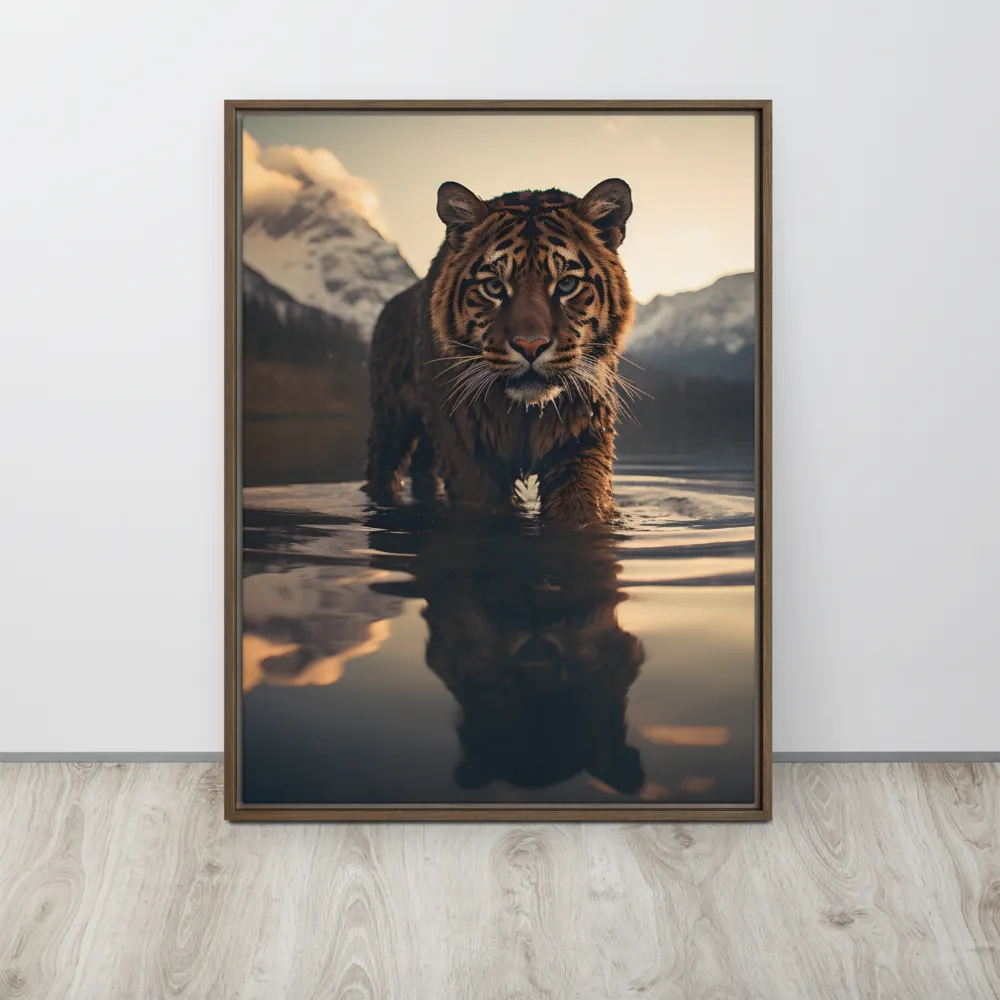 Majestic Reflection: The Tiger's Domain