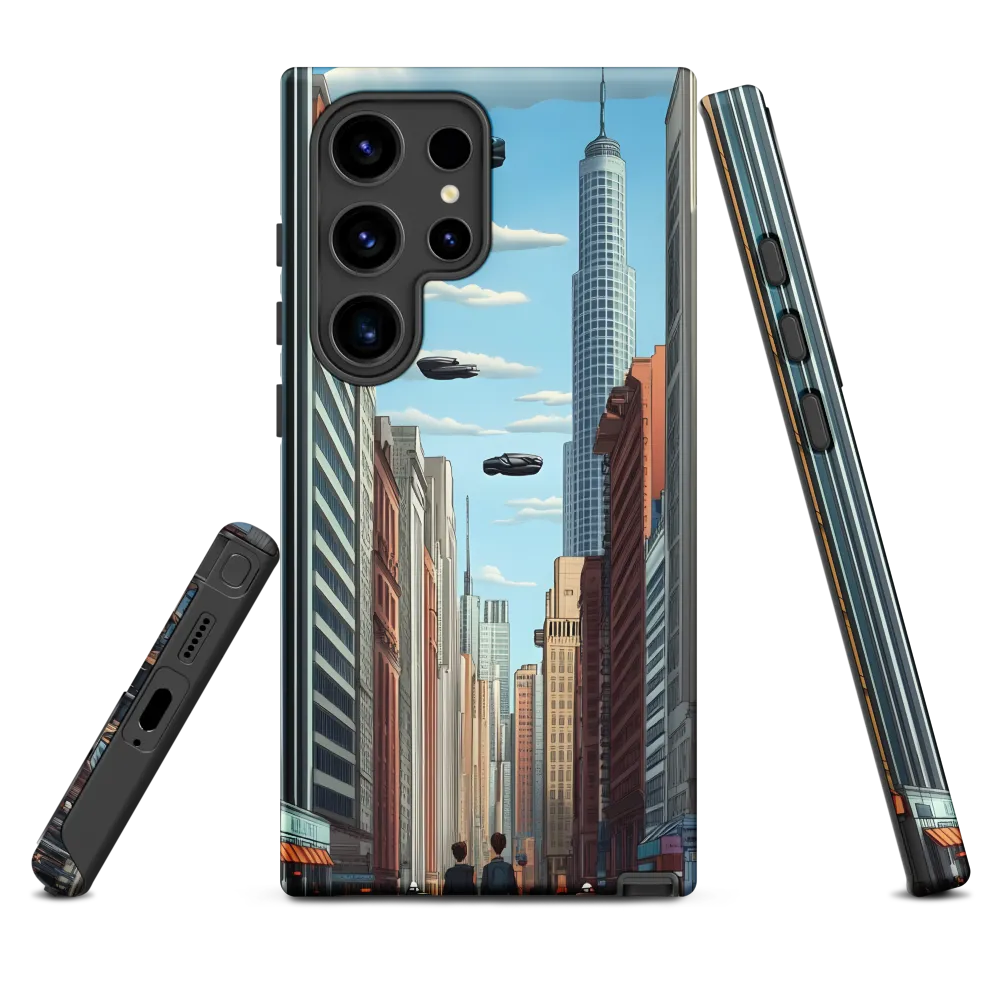 Futuristic Stroll through the Urban Skyline