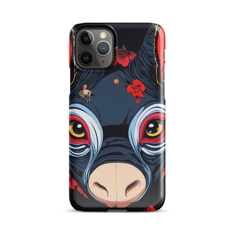 Mystical Bull with Floral Motifs