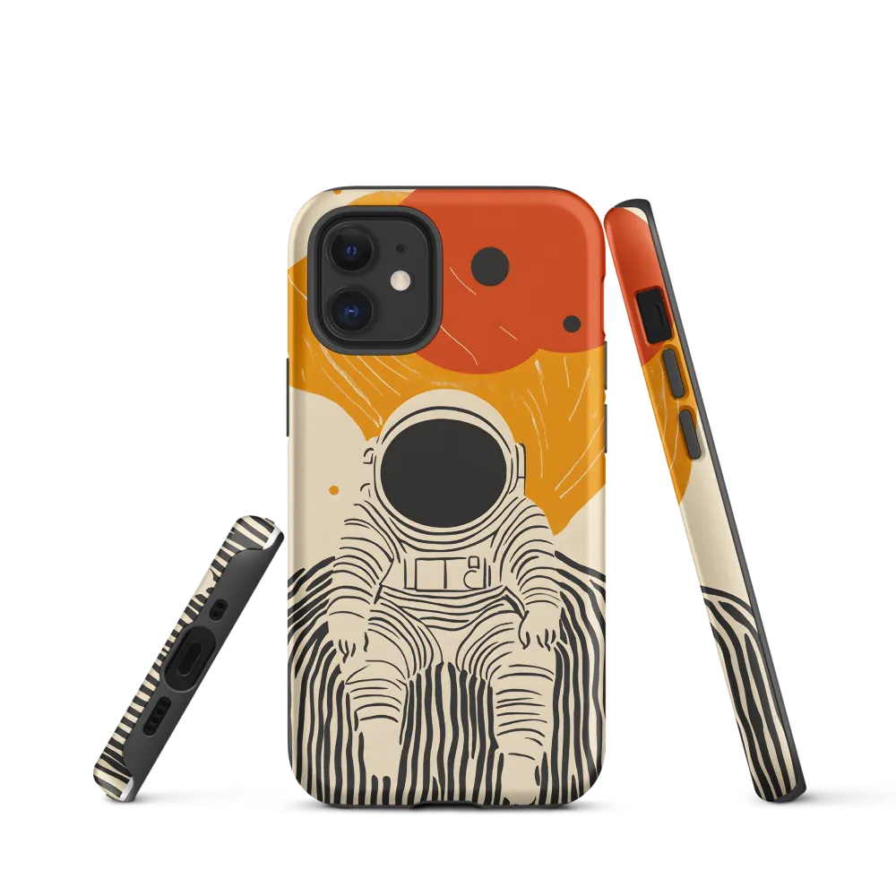 Astronaut in Cosmic Thoughts | Phone Case |  12 mini | Tough Case | Matte