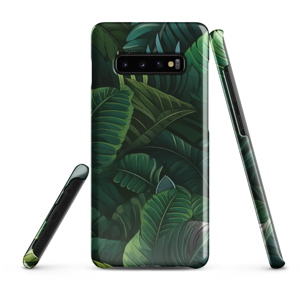 Lush Canopy: A Tropical Foliage Study | Phone Case |  S10 Plus | Snap Case | Glossy