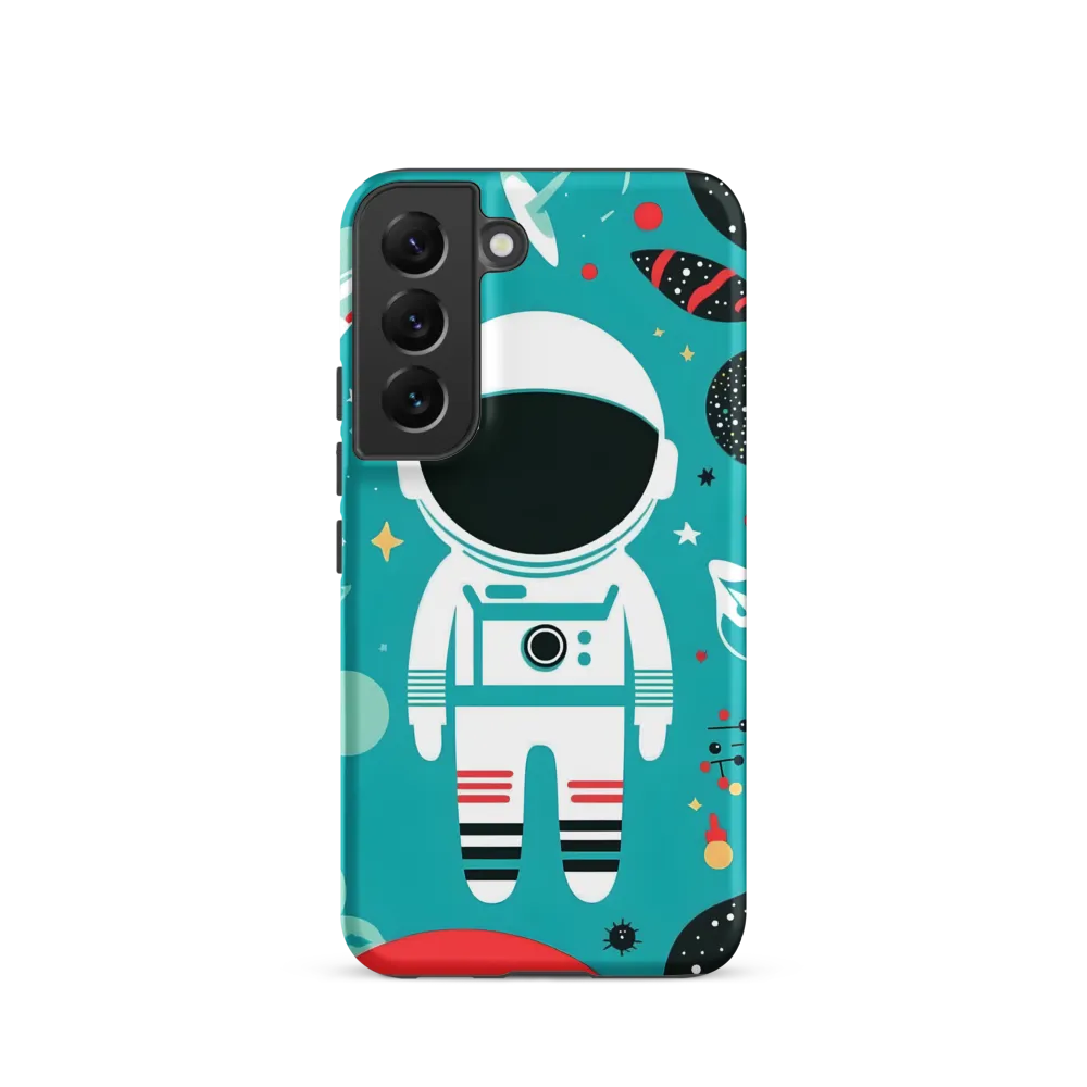 Whimsical Astronaut in Cosmic Wonderland
