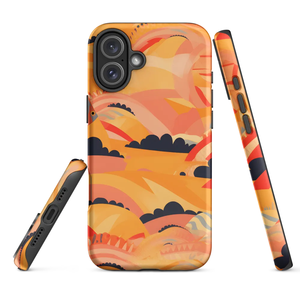 Whispers of the Abstract Horizon | Phone Case |  16 Plus | Tough Case | Matte