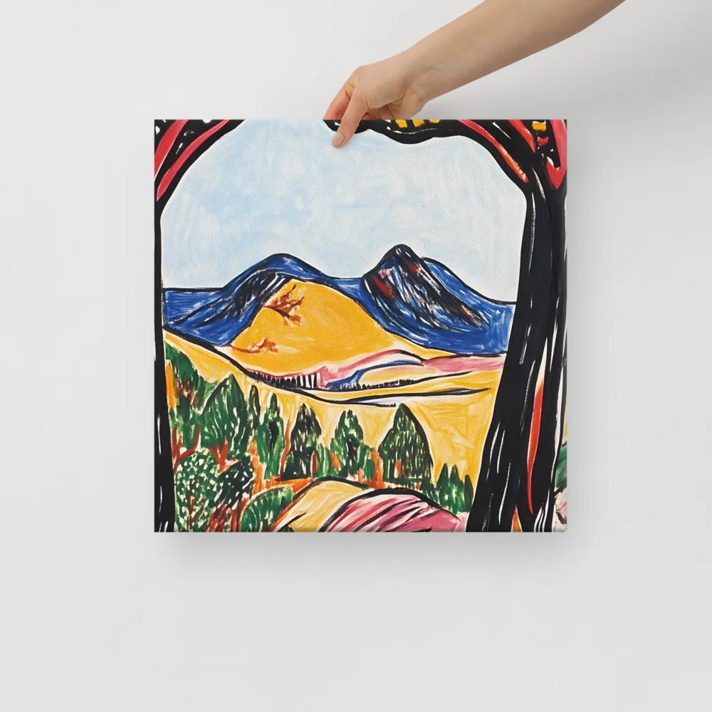 Vibrant Nature's Embrace | Canvas | 16″×16″