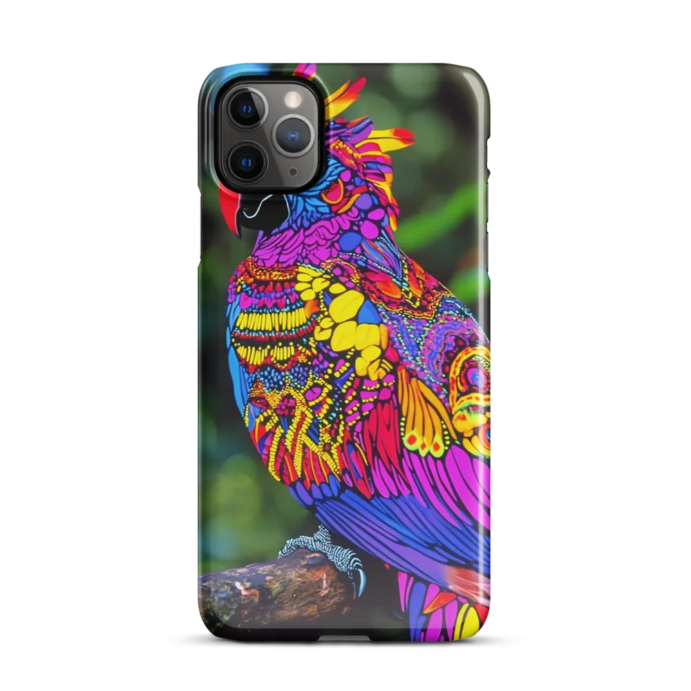 Vibrant Psychedelic Parrot | Phone Case |  11 Pro Max | Snap Case | Glossy