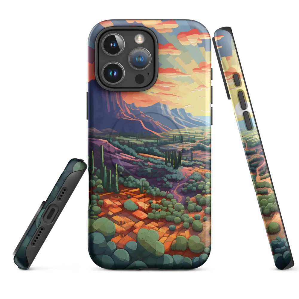 Desert Serenity at Dusk | Phone Case |  16 Pro Max | MagSafe® Tough Case | Matte