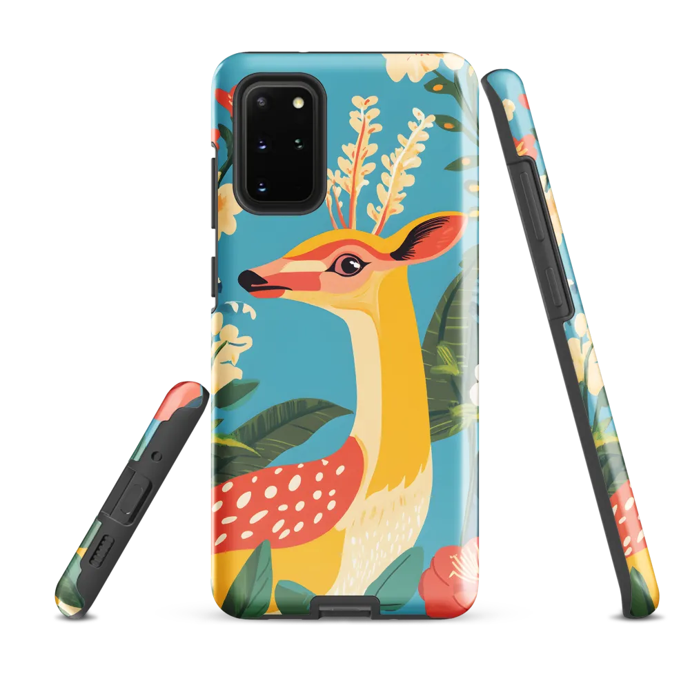 Serene Majesty: A Vibrant Deer Amidst Flora