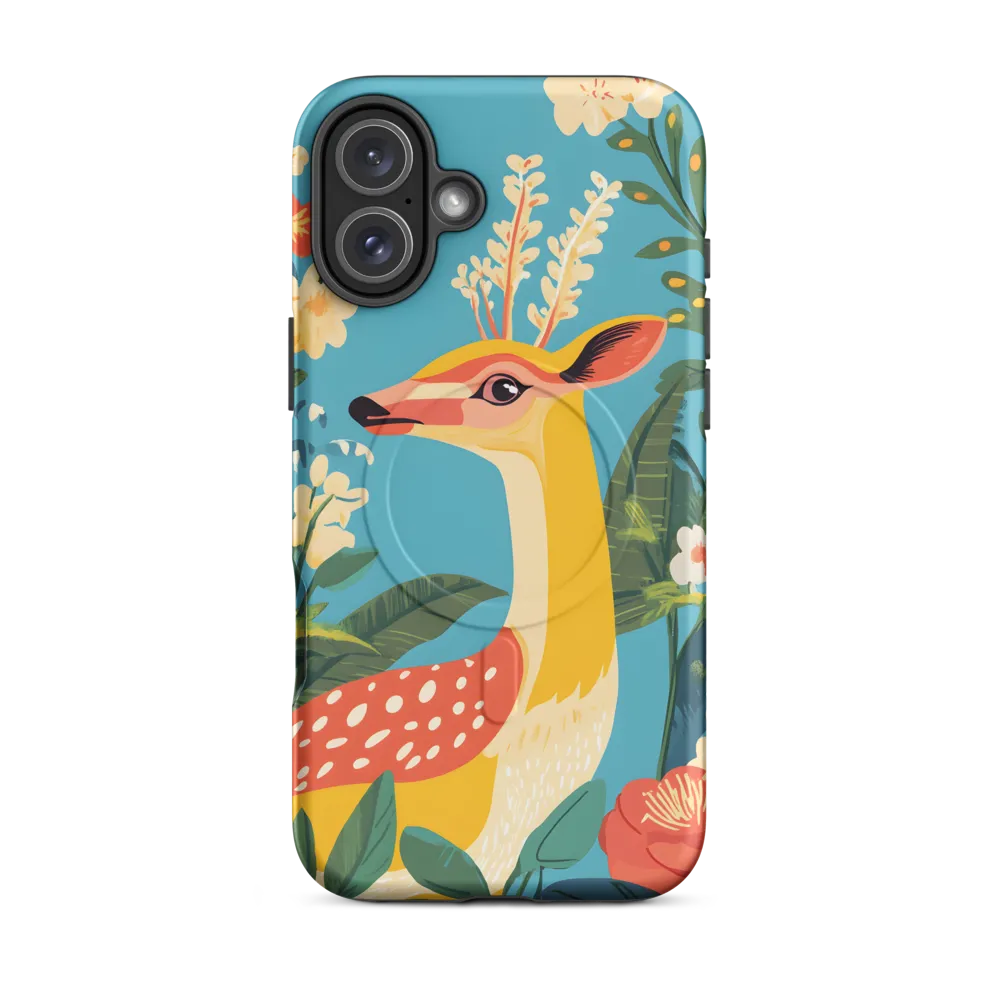 Serene Majesty: A Vibrant Deer Amidst Flora
