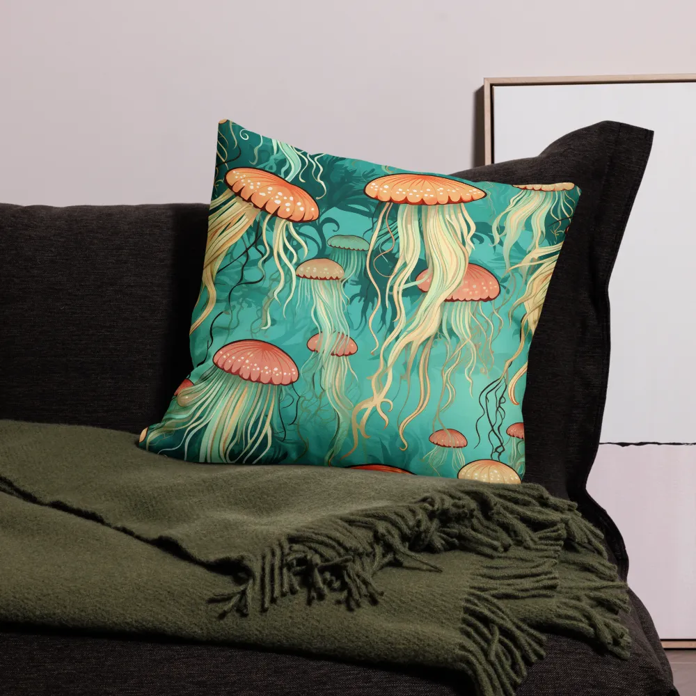 Ethereal Dance of Jellyfish | Pillow & Pillow Case | Multiple Sizes