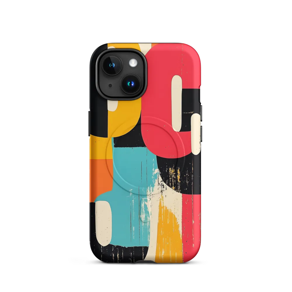 Colorful Curves: Numbers in Harmony | Phone Case |  15 | MagSafe® Tough Case | Matte