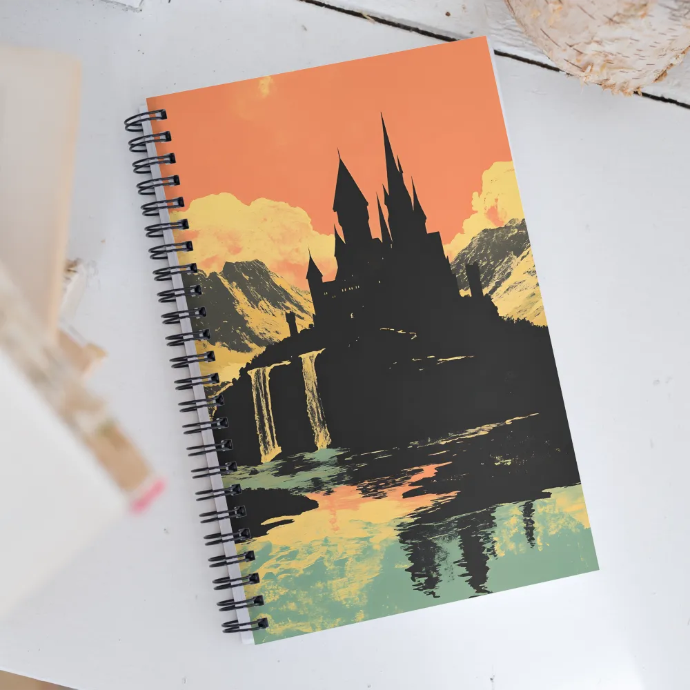 Mystical Castle in a Dreamscape | Spiral Notebook