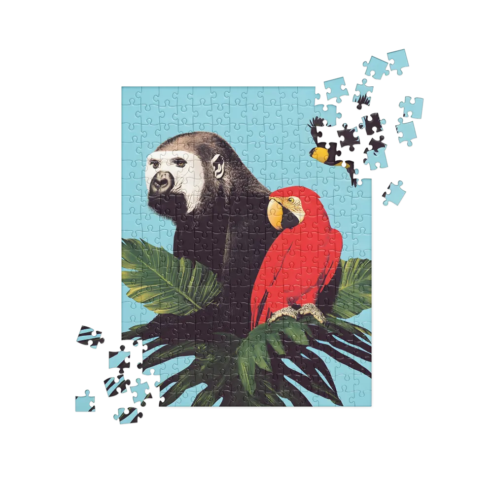 Tropical Harmony: A Celebration of Wildlife | Jigsaw Puzzle | 252 pieces