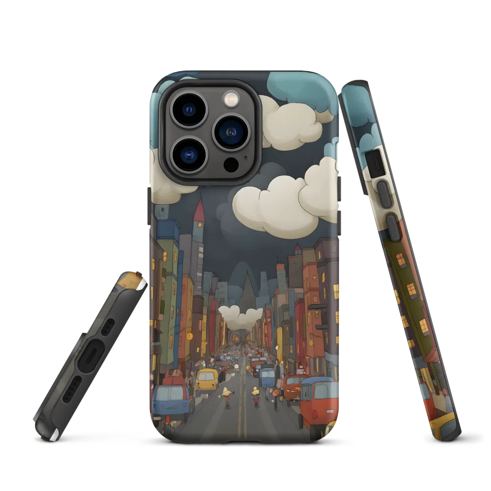 Urban Symphony: A City Awakens at Dusk | Phone Case |  13 Pro | Tough Case | Matte