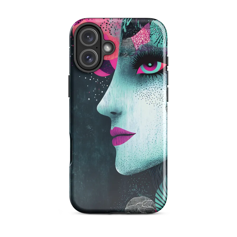 Mystical Beauty in Blue and Pink | Phone Case |  16 Plus | Tough Case | Glossy