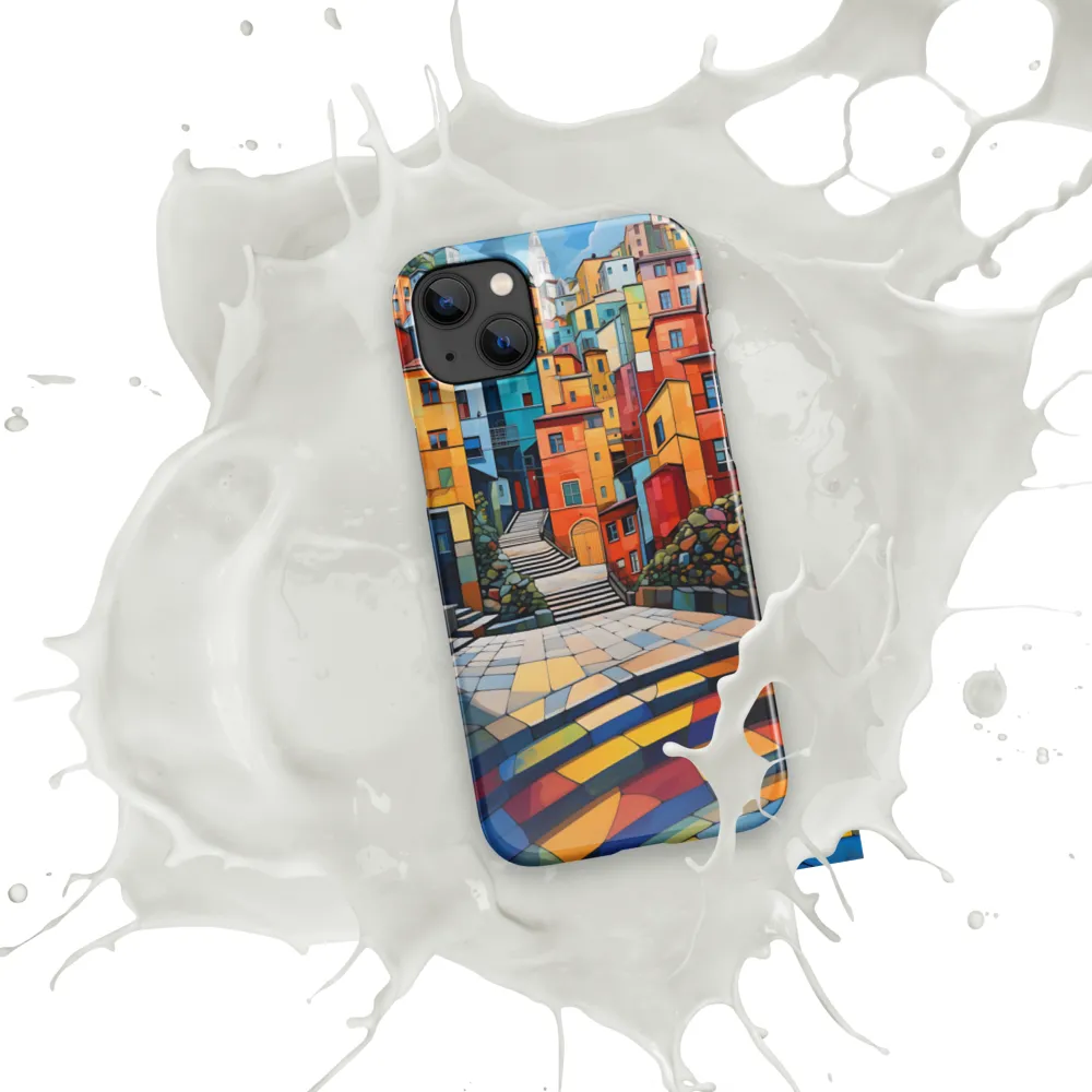Vibrant Village: A Cubist Journey