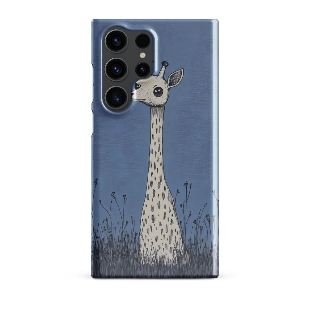 Whimsical Giraffe in Blue