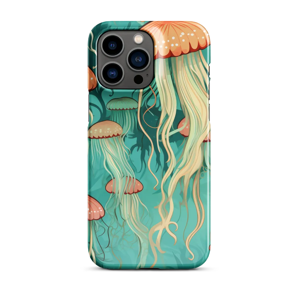 Ethereal Dance of Jellyfish | Phone Case |  14 Pro Max | Snap Case | Glossy