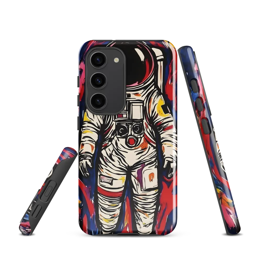 Astronaut in Chromatic Flux